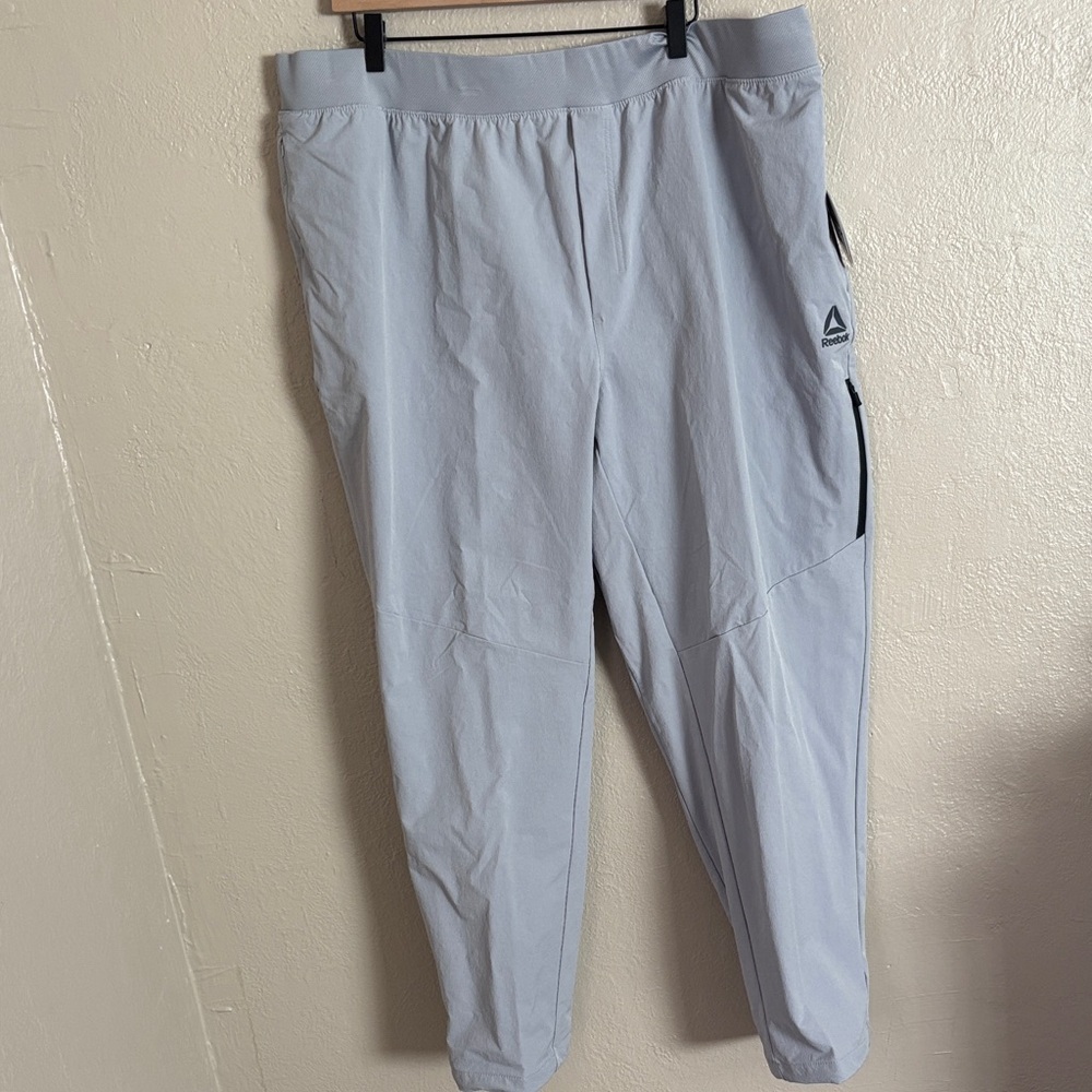 Reebok Men's Ascent Woven Jogger Pants 3X Sleet Gray NWT